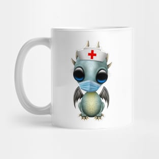 Cute Baby Blue Dragon Nurse Mug